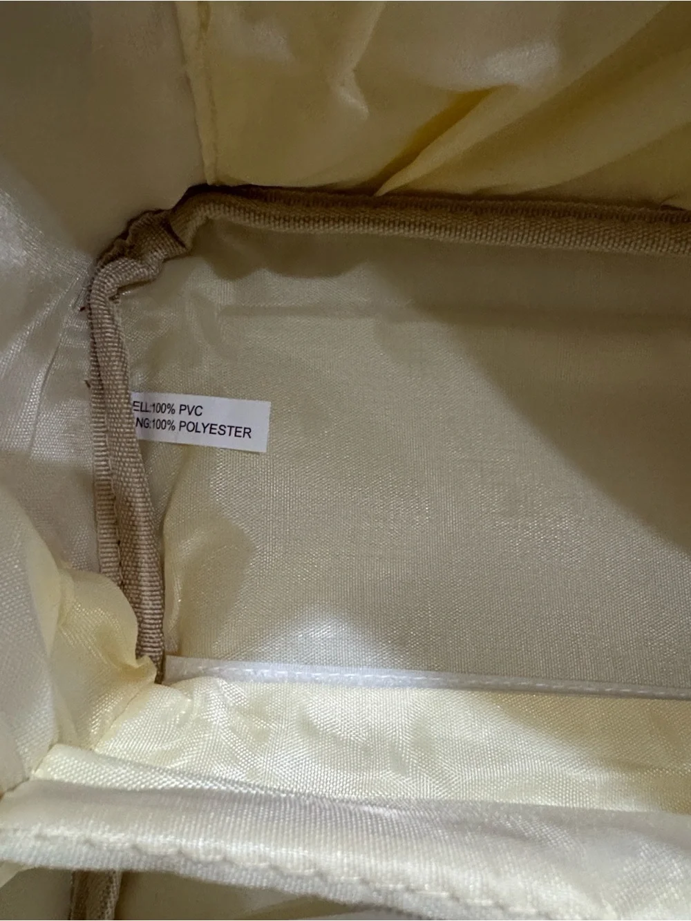Tan Travel Makeup Organizer Bag